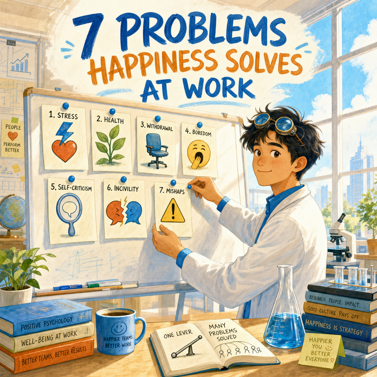 Thumbnail for The Seven Problems Happiness Actually Solves at Work